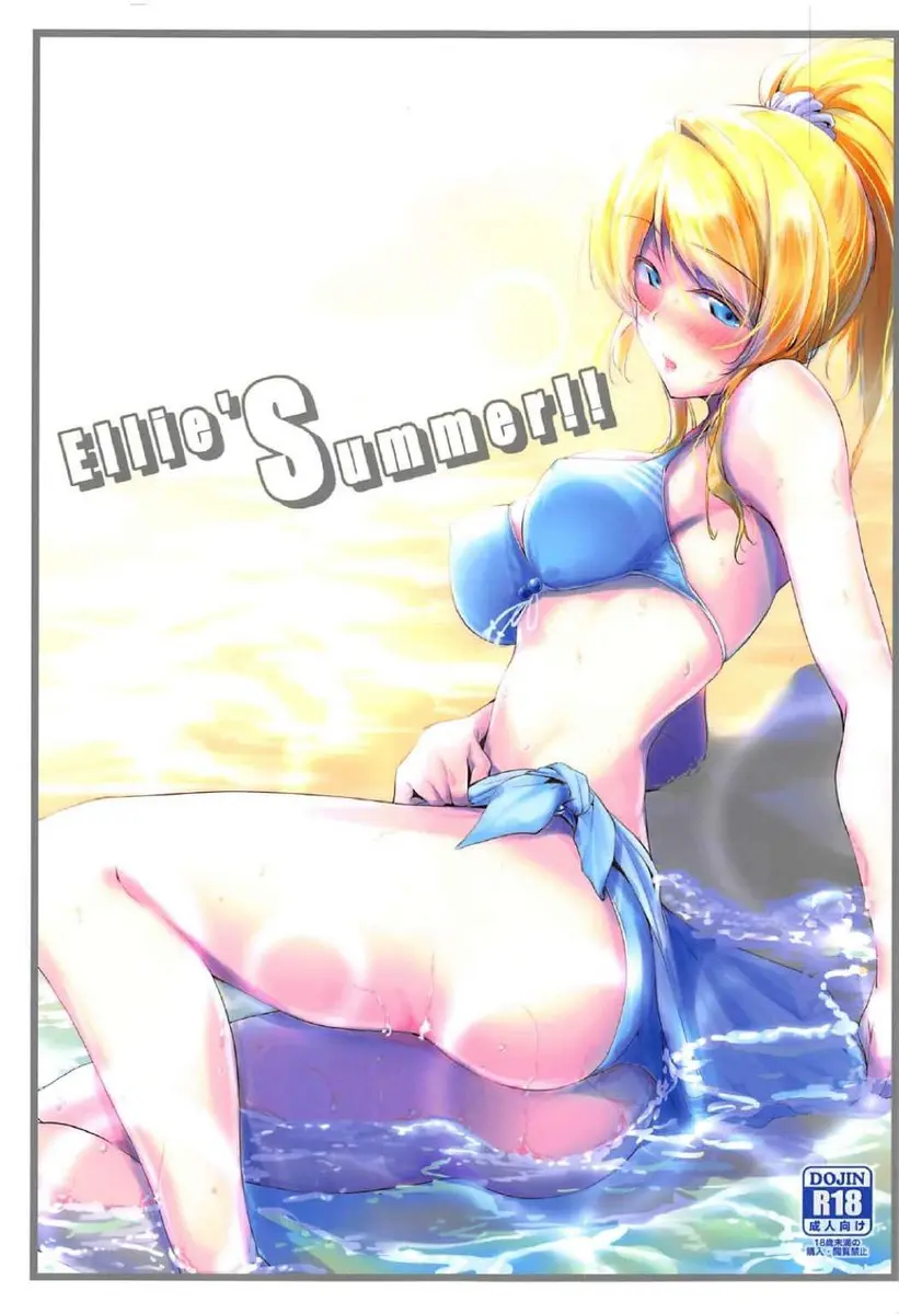 【エロ同人誌・C92】絢瀬絵里は彼氏と海に来て巨乳おっぱいを揺らしイチャイチャ！岩陰に行くとちんぽを咥えフェラで射精させるとトロトロまんこを突き出しバックで青姦ラブラブセックスしちゃう！【ラブライブ！】